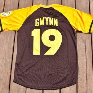 New Tony Gwynn San Diego Padres Brown Pull-Over Baseball Jersey Adult Men's Size